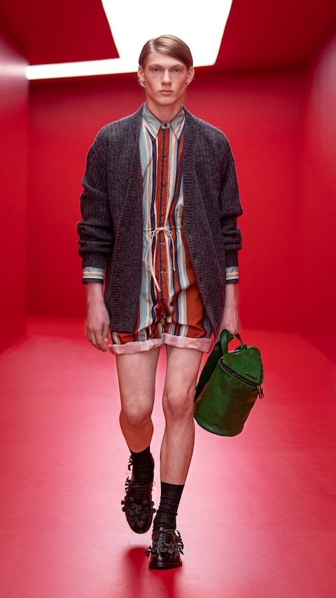 Prada menswear SS22 collection by Miuccia and Raf Simons 23