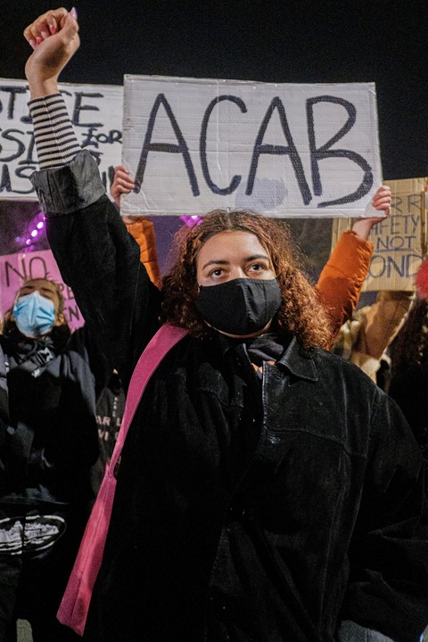 ACAB Protestor