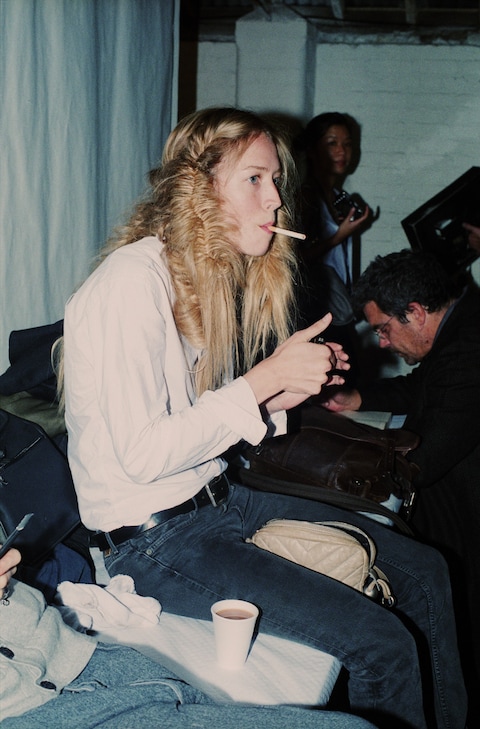 We Are Your Friends Rebecca Zephyr Thomas LFW backstage
