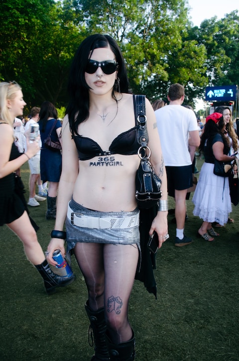 Charli xcx LIDO festival street style