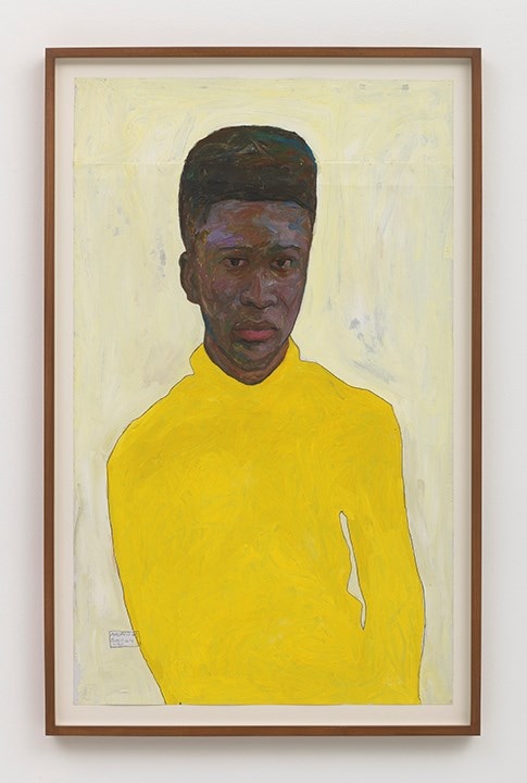 Amoako Boafo, “Yellow Turtleneck” 16
