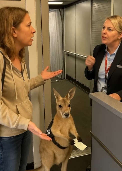 The viral kangaroo video in question
