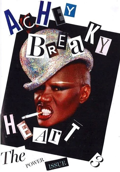 Achey Breaky Heart zine, issue 3, "The Power Issue", cover