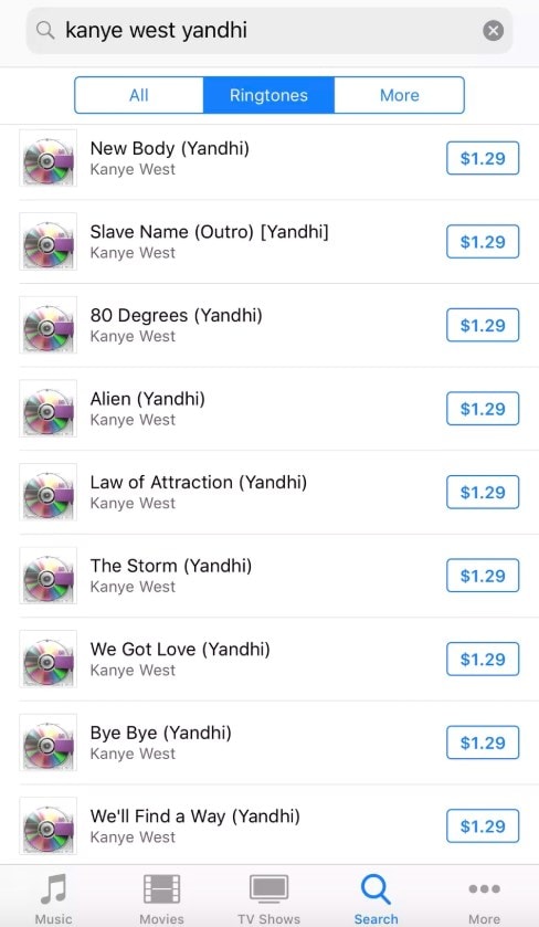 Kanye Yandhi ringtones