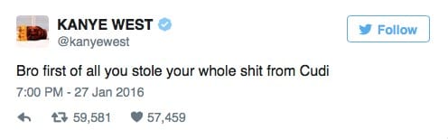 Kanye tweet