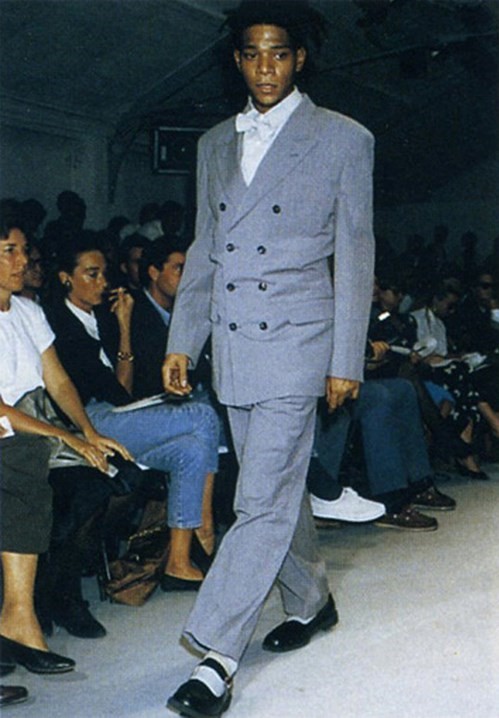 Basquiat comme des garcons runway artist ss88 rei