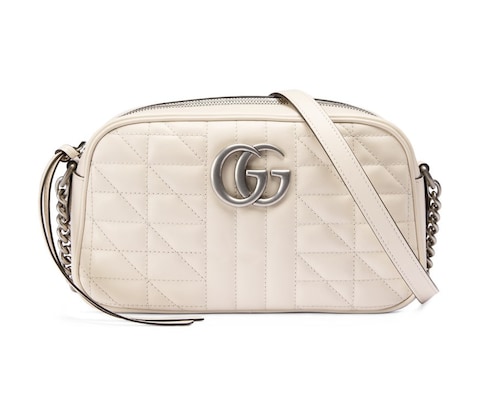 GG Marmont small shoulder bag in White