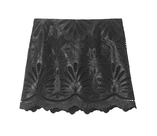 Broderie anglaise mini skirt