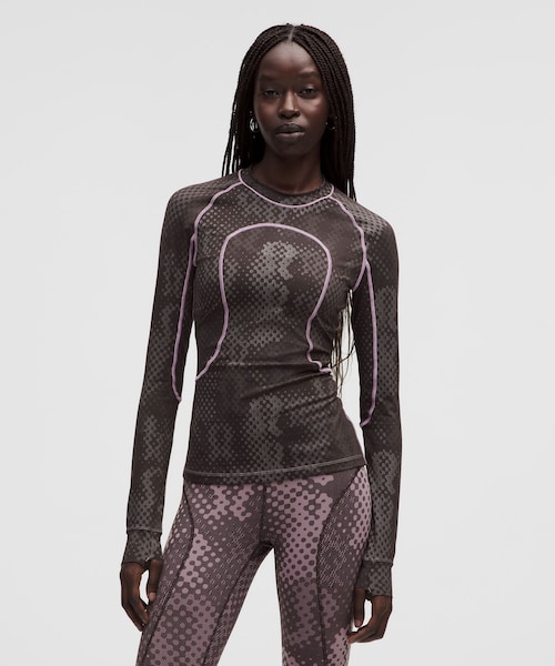 SLNSH Jacquard Tight-Fit Long Sleeve