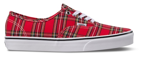Authentic Shoe - Plaid Red