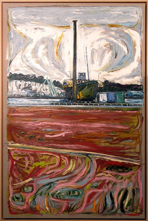 Steam tug John H. Amos off Rochester, 2008, courte 4