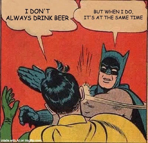 Batman slapping Robin AI meme