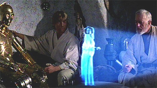 Hologram techjust in time for the new Star Wars