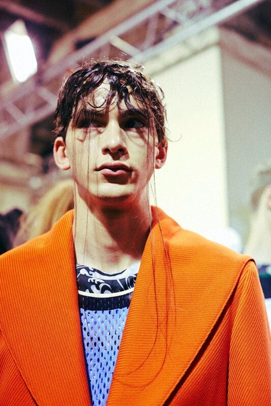  Backstage at Raf Simons SS15, Dazed