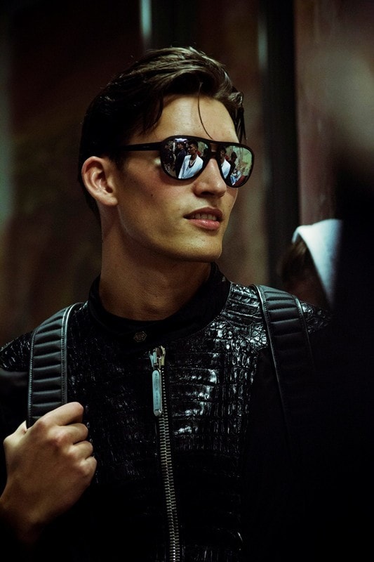 Backstage at Philipp Plein SS15