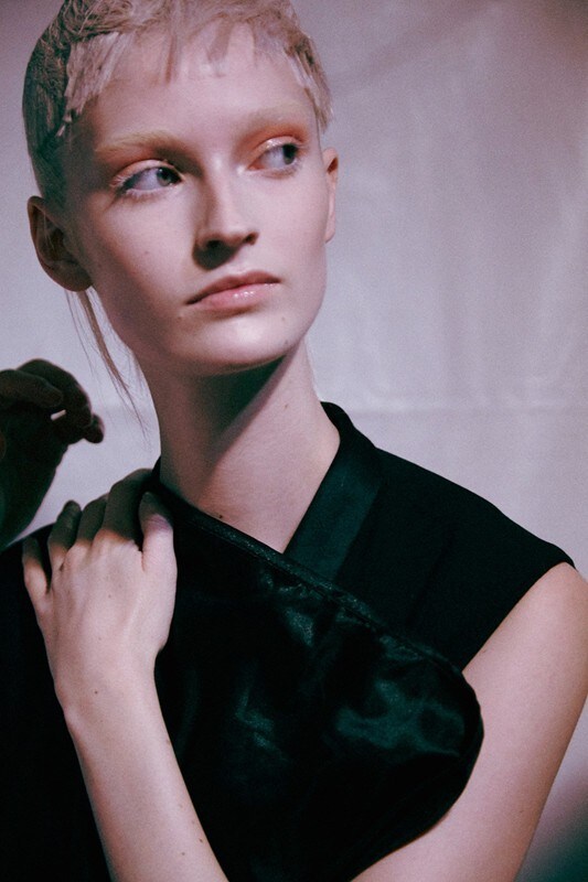 Backstage at Haider Ackermann SS15