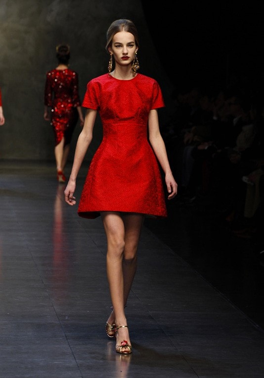 Maartje Verhoef at Dolce &amp; Gabbana