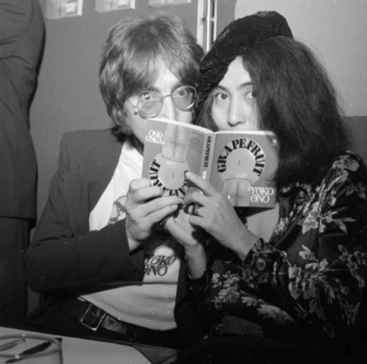 Yoko Ono, John Lennon, book signing London