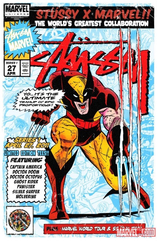 Stussy best sale x marvel