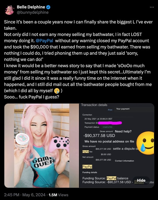 E-girl Belle Delphine finally got paid for selling her bathwater | Dazed