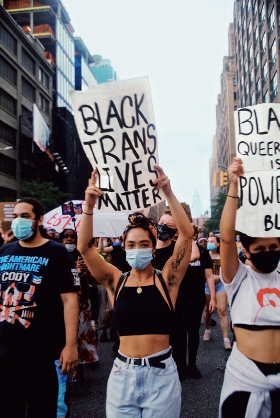 Madison Swart, Trans Liberation March, July 2020 3