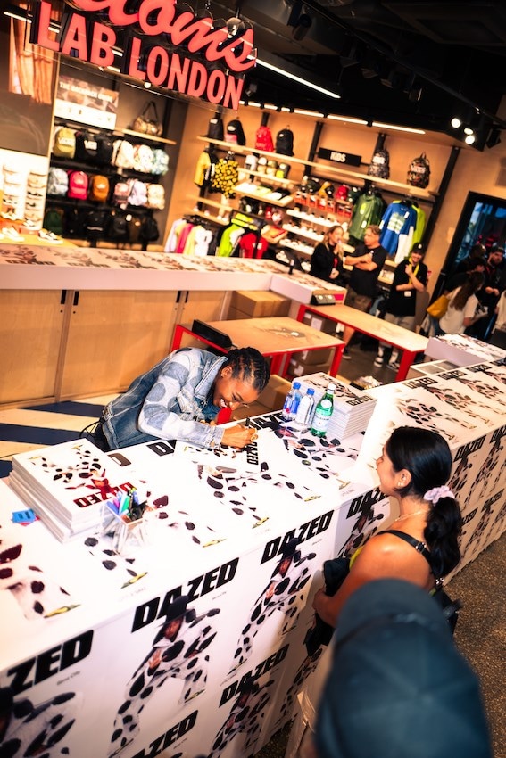little simz vanz dazed signing oxford street london lfw 0