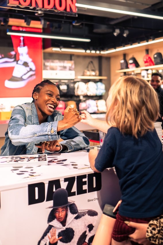 little simz vanz dazed signing oxford street london lfw 1