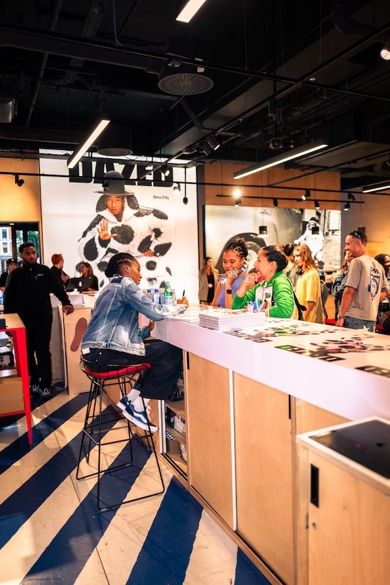 little simz vanz dazed signing oxford street london lfw 2