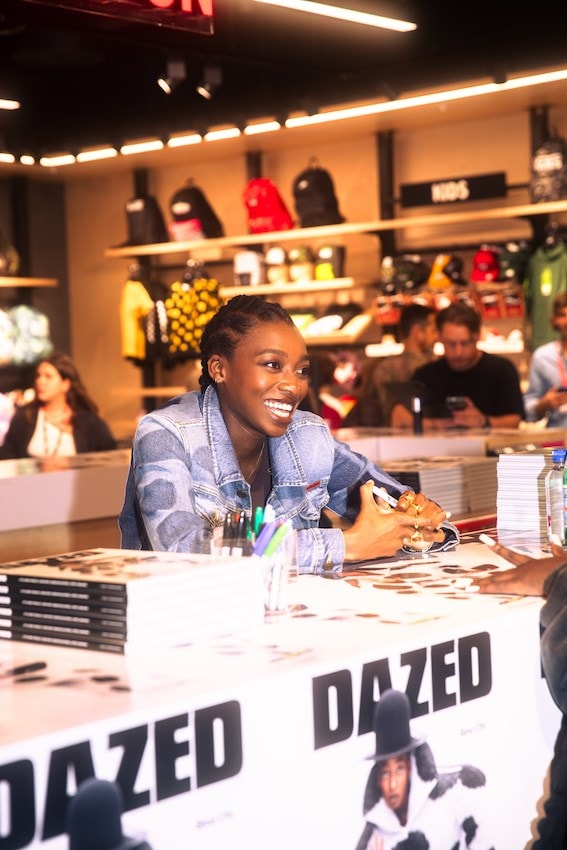 little simz vanz dazed signing oxford street london lfw