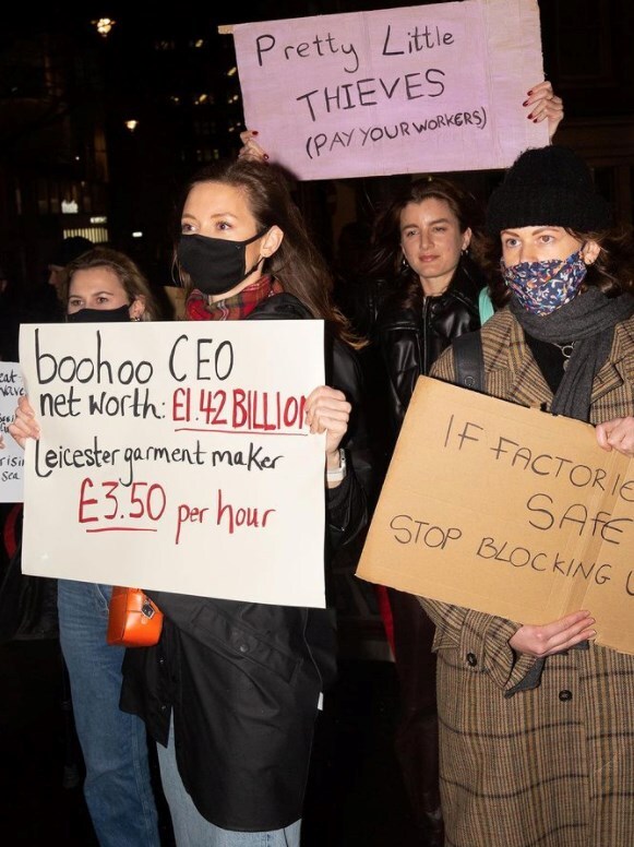 Pretty Little Thing show protest AW22 6