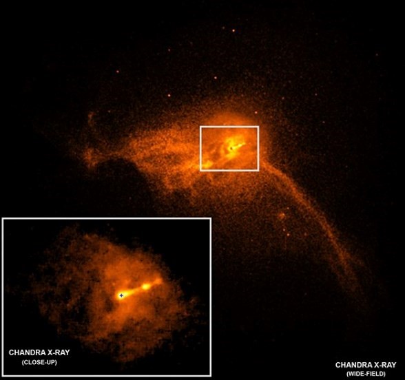 The first existing photo of a black hole