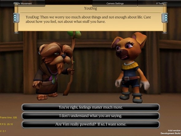 2 - A screenshot of Trip Hawkins&#39; new game, IF
