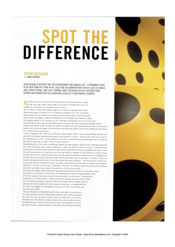 Yayoi Kusama: Spot The Difference 2