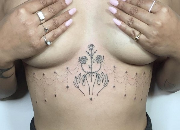 Tati Compton hand poked tattoo 