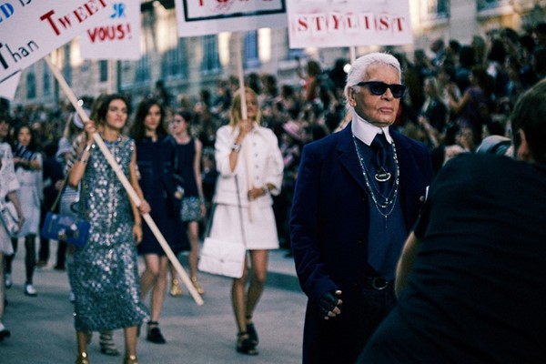 Karl Lagerfeld hits out at critics of his feminist rally Womenswear | Dazed