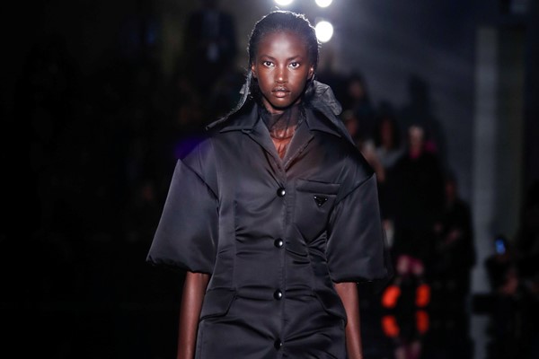 Thanks to IG, Anok Yai was the first black model to open Prada since ...