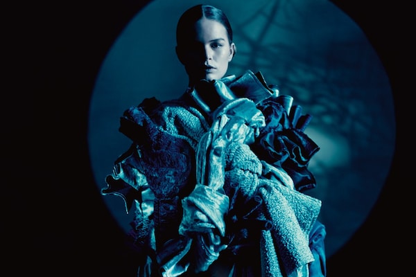COMME des GARCONS - 【美品】  COMME des GARCONS / コムデギャルソン | 2016SS/ AD2015 | Blue Witches / ブルー・ウィッチ 青い魔女 ポリエステル レースアップ リボン カットソー | S | ブラック | レディース 1173241.jpg