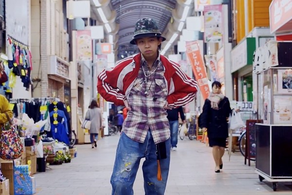 Japanese artist Yoshi Itsu wears personally customized Louis