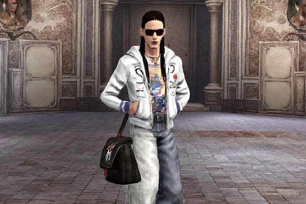 【希少】BALENCIAGA PlayStation PARKER 21AW BALENCIAGA 21AW Playstation Boxy Hoodie 5 Print Oversized