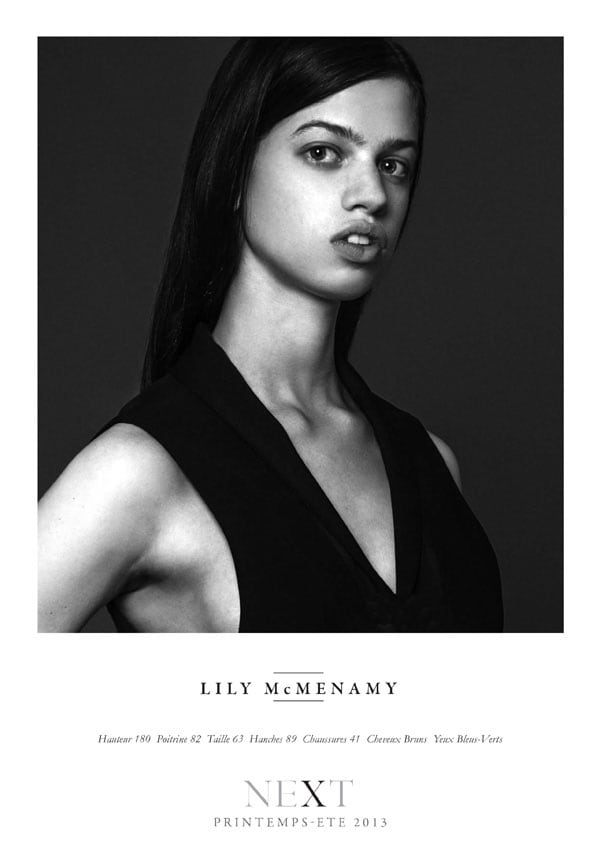 Lily McMenamy SS13 Showcard (NEXT) 1