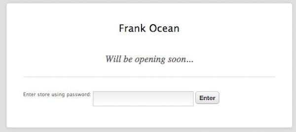 Frank Ocean website