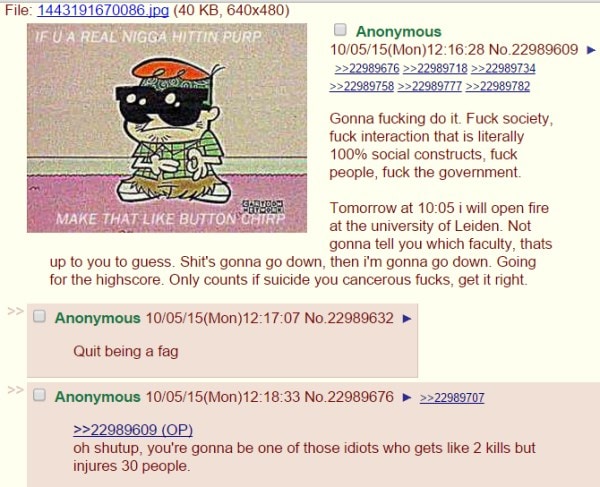 Leiden 4chan school threat