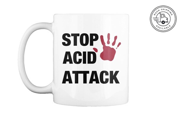 Acid attack mug