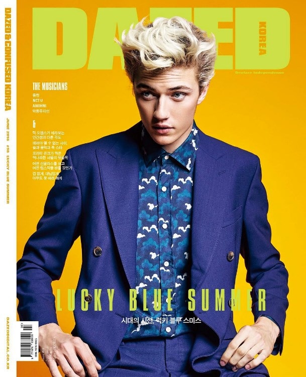 Lucky Blue Smith June 2016 Dazed Korea Yeongjun Kim