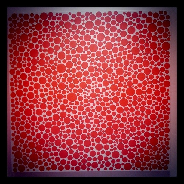  Red Dots - Yayoi Kusama: 100x100 cm 7