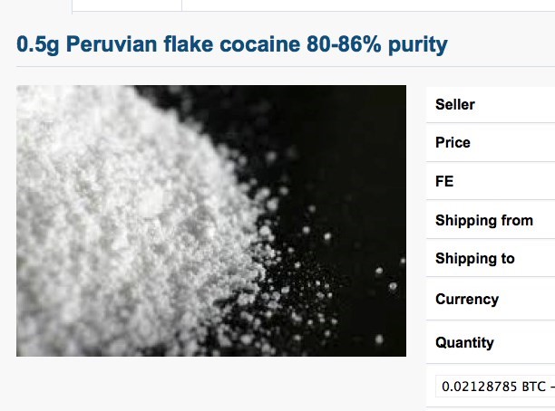 cocaine on nucleus marketplace