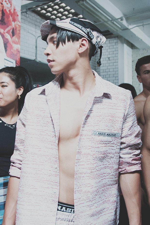 Nasir Mazhar SS15 Mens collections, Dazed backstage 2