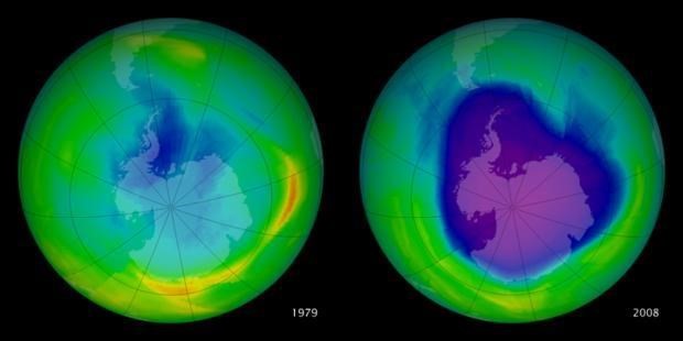 Mapping the hole in the ozone layer