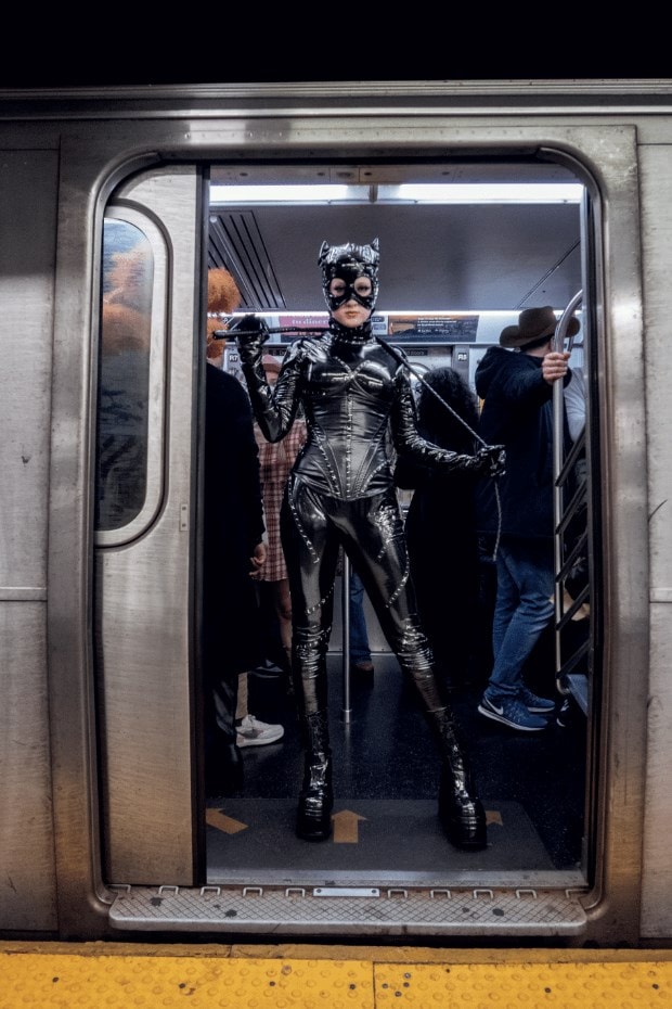 Halloween costumes 2023 New York City NYC party subway 5