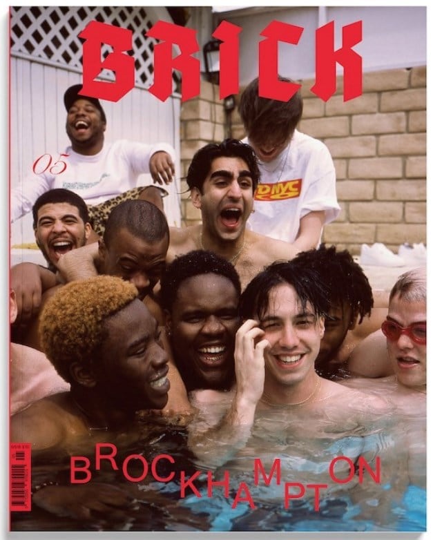 Brockhampton on the cover of Brick edition 5
